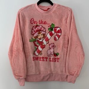 Strawberry Shortcake Women’s XS Christmas Fluffy Sweatshirt